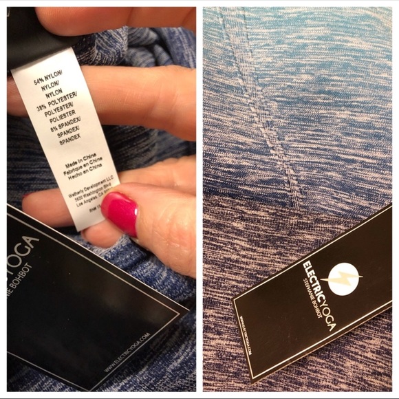 Electric Yoga Blue High Rise Athletic Leggings - Picture 2 of 2